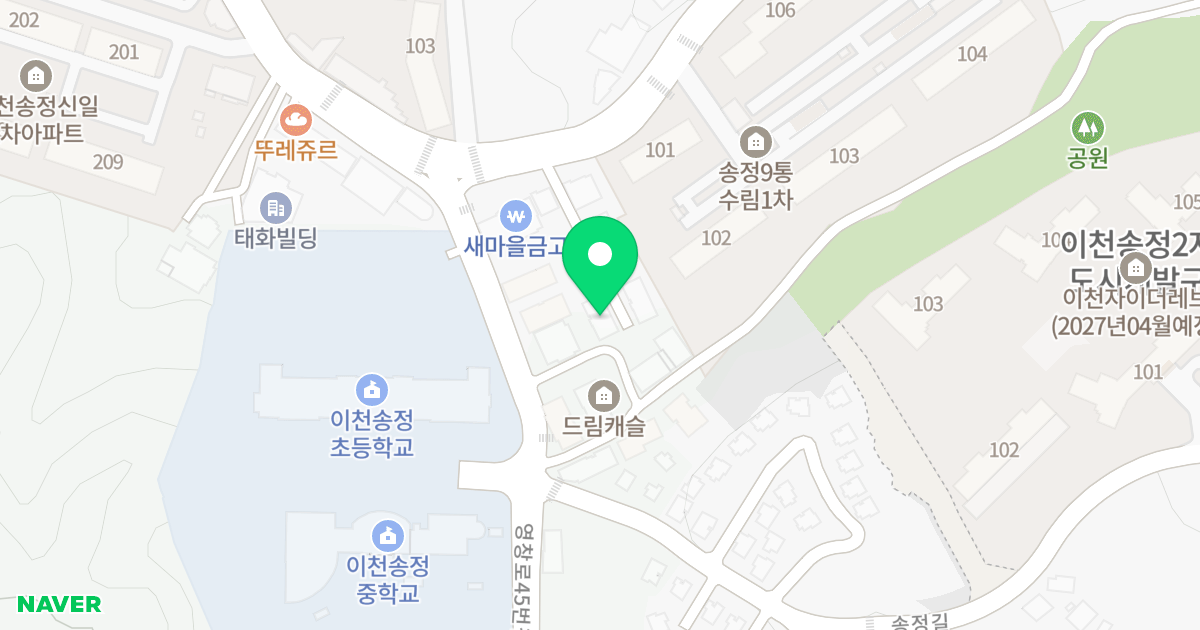 송정다울3차 위치 지도 - 경기도 이천시 증신로291번길 119-6