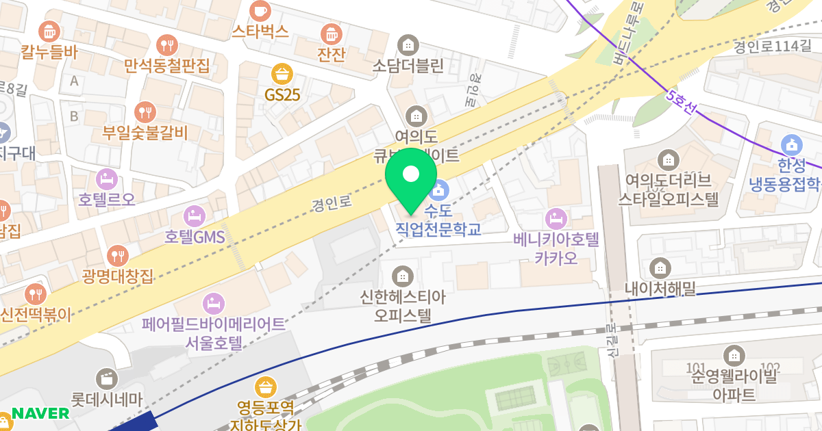 여의도씨티아이 위치 지도 - 서울특별시 영등포구 경인로 882