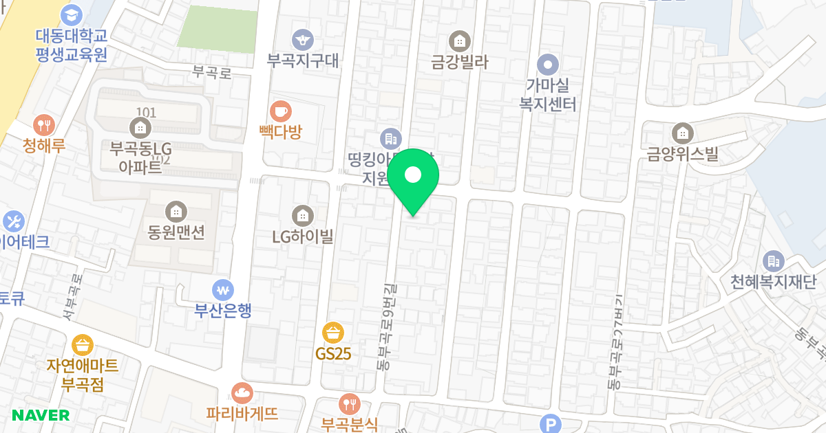중앙오피스 위치 지도 - 부산광역시 금정구 동부곡로9번길 26