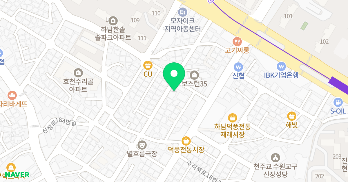 에비뉴블랑 위치 지도 - 경기도 하남시 하남대로855번길 25