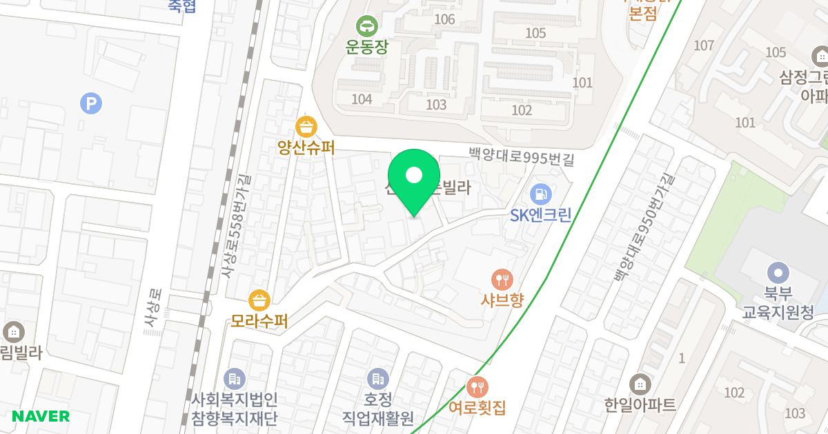보람더존빌 위치 지도 - 부산광역시 북구 사상로558번길 35