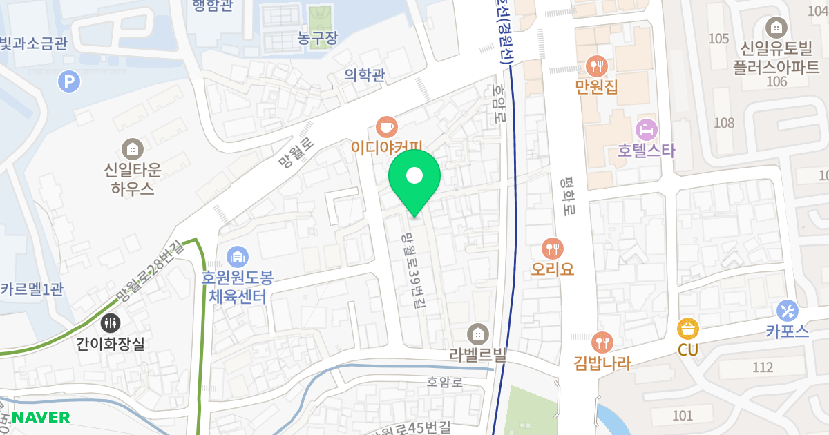 A동 위치 지도 - 경기도 의정부시