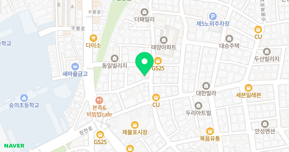더패밀리 위치 지도 - 인천광역시 미추홀구  52