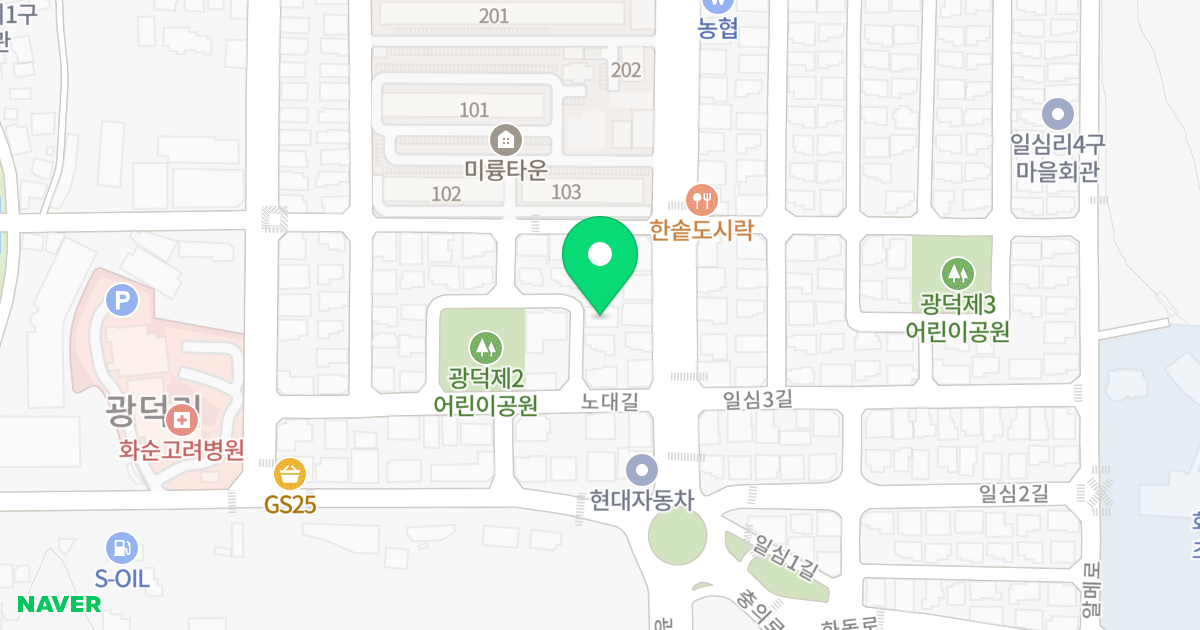 오피스358 위치 지도 - 전라남도 화순군 화순읍 노대길 8-1