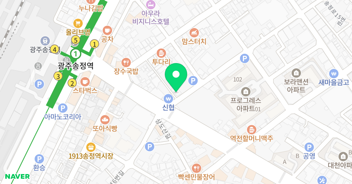 (867-17) 위치 지도 - 광주광역시 광산구 송정로15번길 3