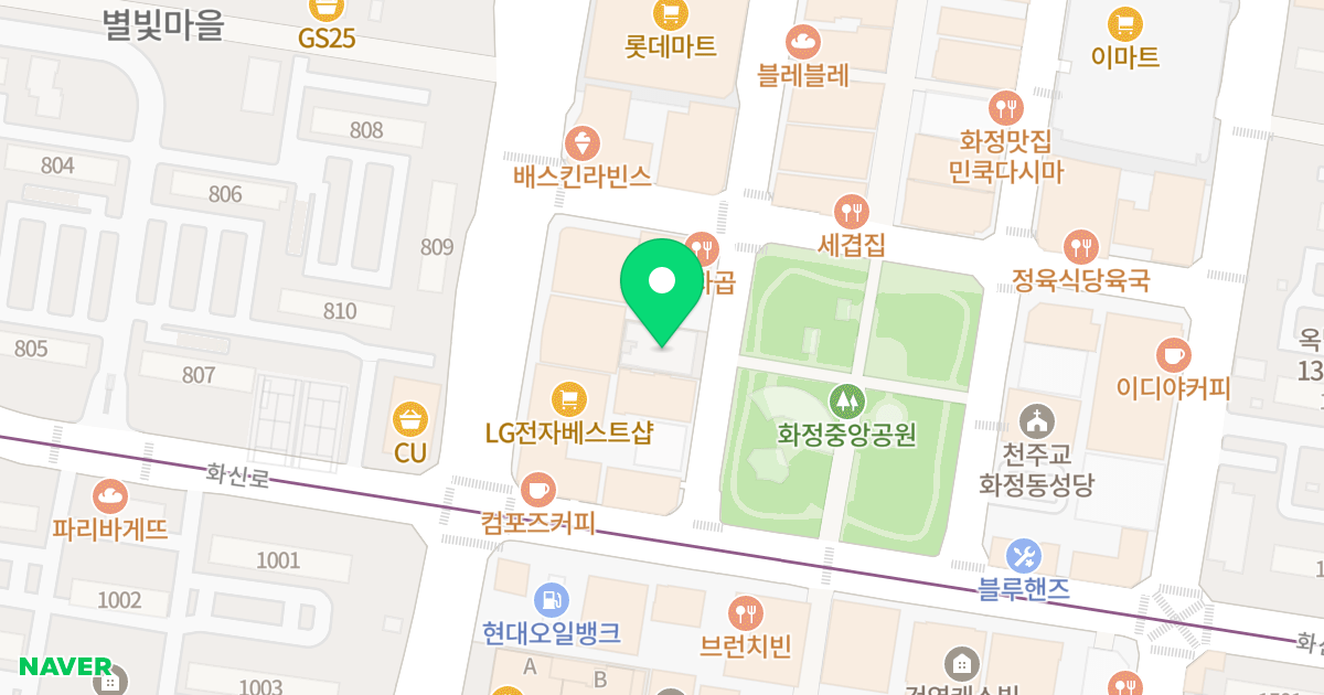 화정 루체하임 위치 지도 - 경기도 고양시 덕양구 화신로272번길 15