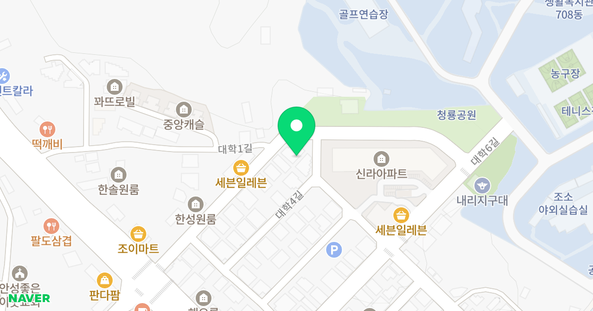 1동 위치 지도 - 경기도 안성시 대덕면 대학3길 2