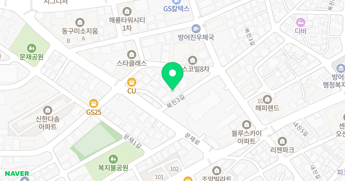 에스코빌VI 위치 지도 - 울산광역시 동구 북진3길 5