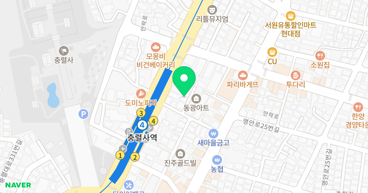 진주조은빌 위치 지도 - 부산광역시 동래구
