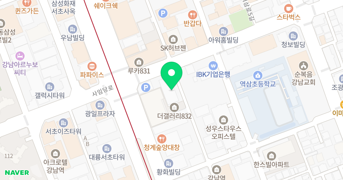 BIEL 106 위치 지도 - 서울특별시 강남구 역삼로 106