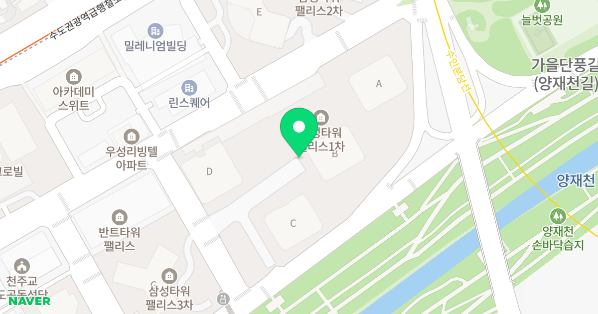 타워팰리스 위치 지도 - 서울특별시 강남구 언주로30길 56