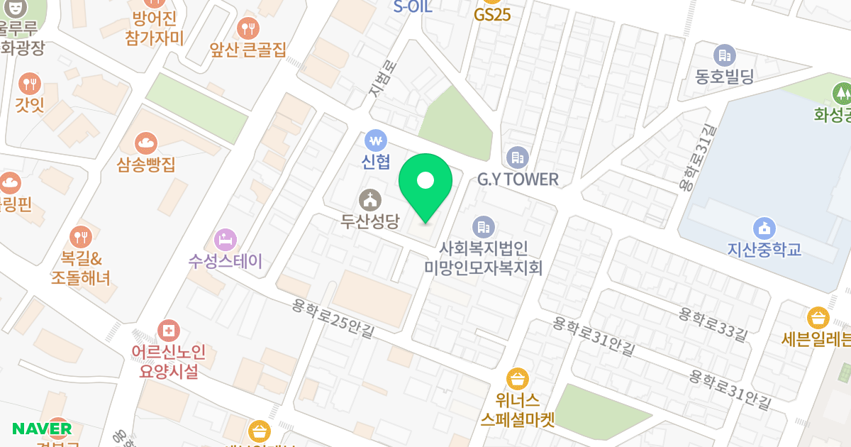 수성 르하임 위치 지도 - 대구광역시 수성구 용학로25안길 15-13