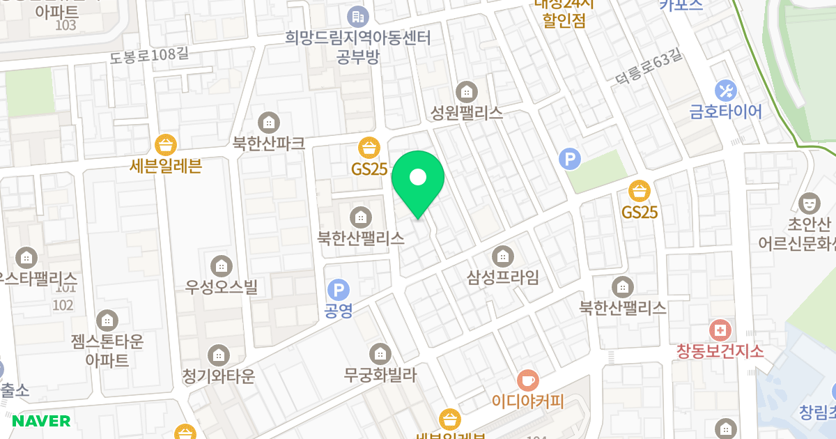 (608-78) 위치 지도 - 서울특별시 도봉구 도봉로104길 111-7