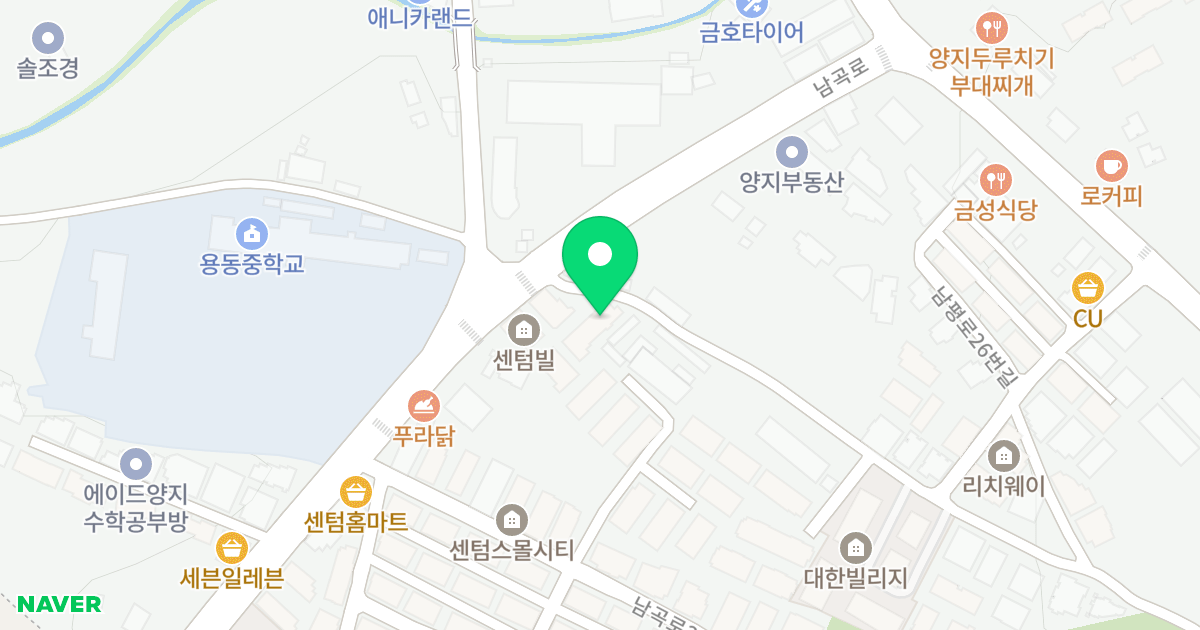 centum vill D 위치 지도 - 경기도 용인시 처인구 양지면