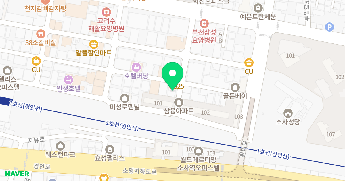 남영라끄빌 위치 지도 - 경기도 부천시 원미구  30