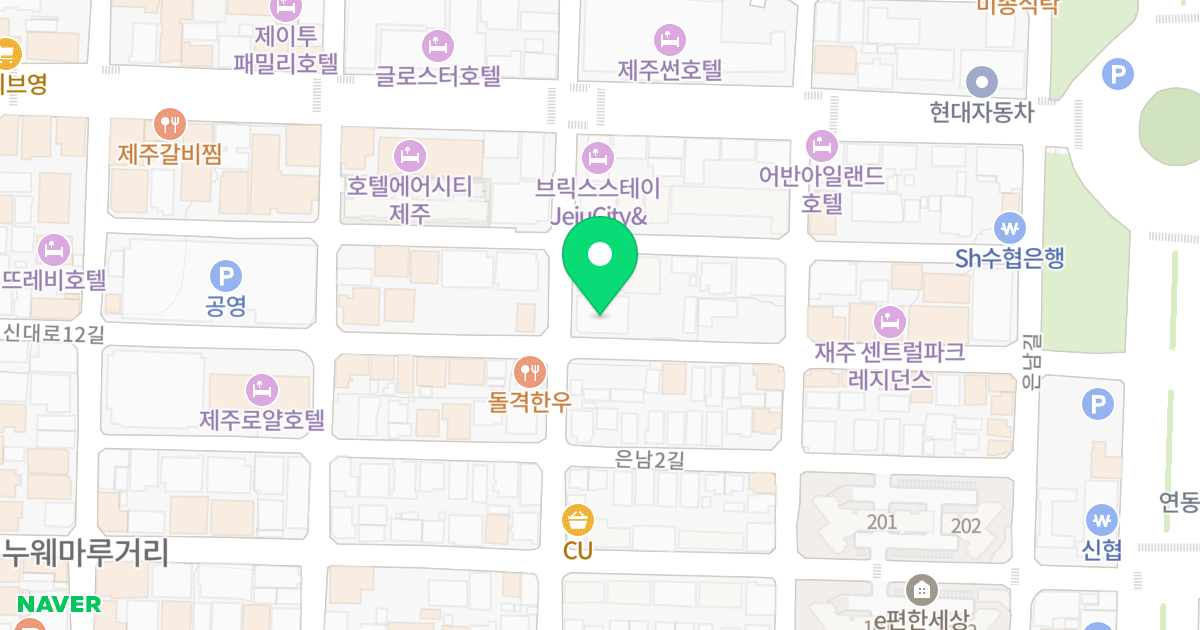 연동 삼성홈타운 위치 지도 - 제주특별자치도 제주시 신대로12길 30
