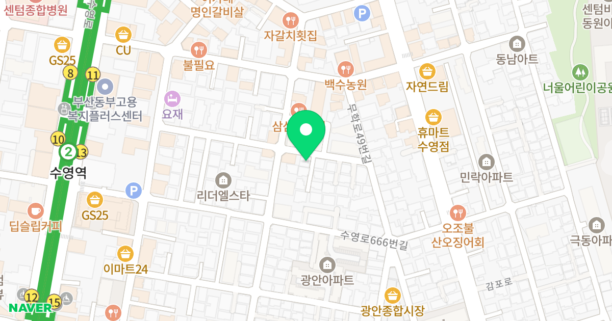 트라움하우스 16차 위치 지도 - 부산광역시 수영구 수영로674번길 32-4
