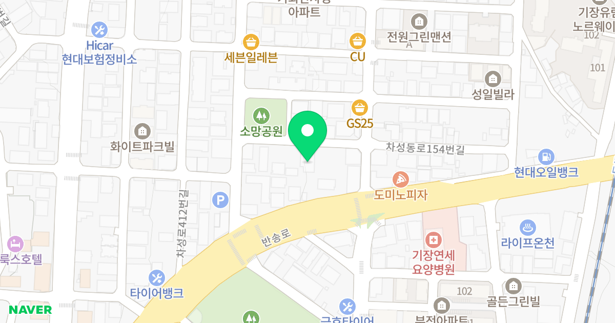 샛별빌 위치 지도 - 부산광역시 기장군 기장읍
