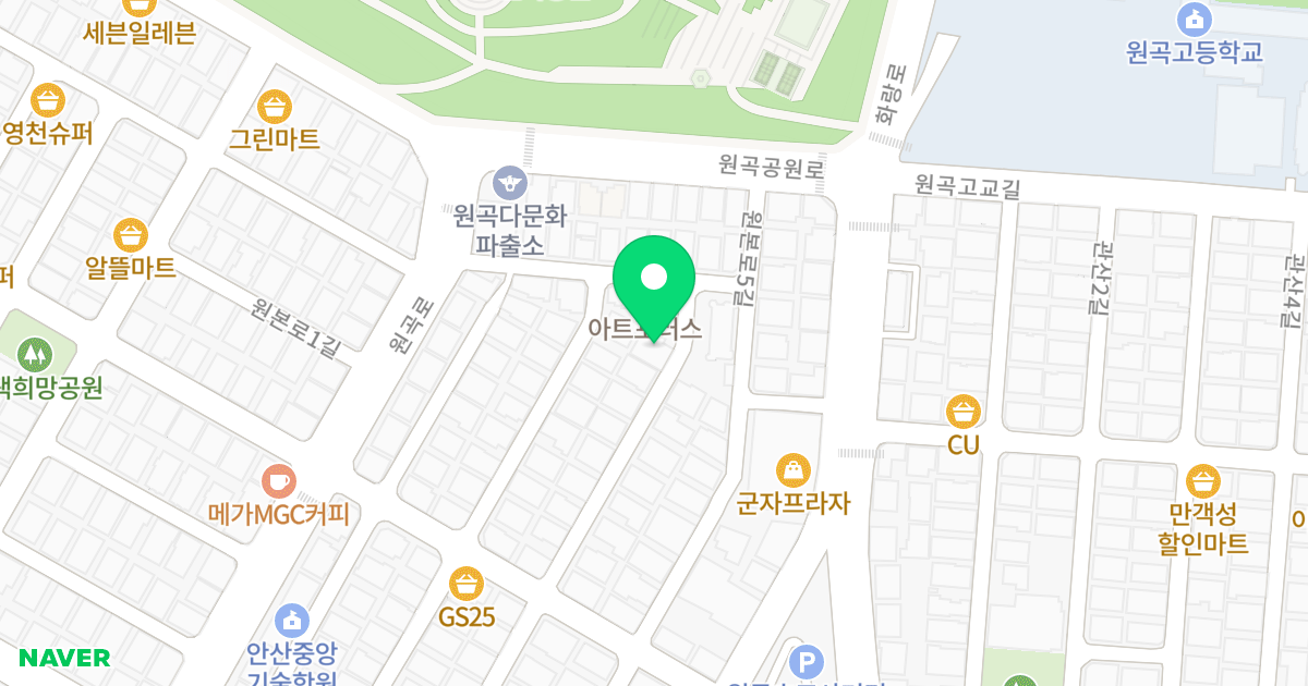 신원하우스 위치 지도 - 경기도 안산시 단원구 원본로4길 25