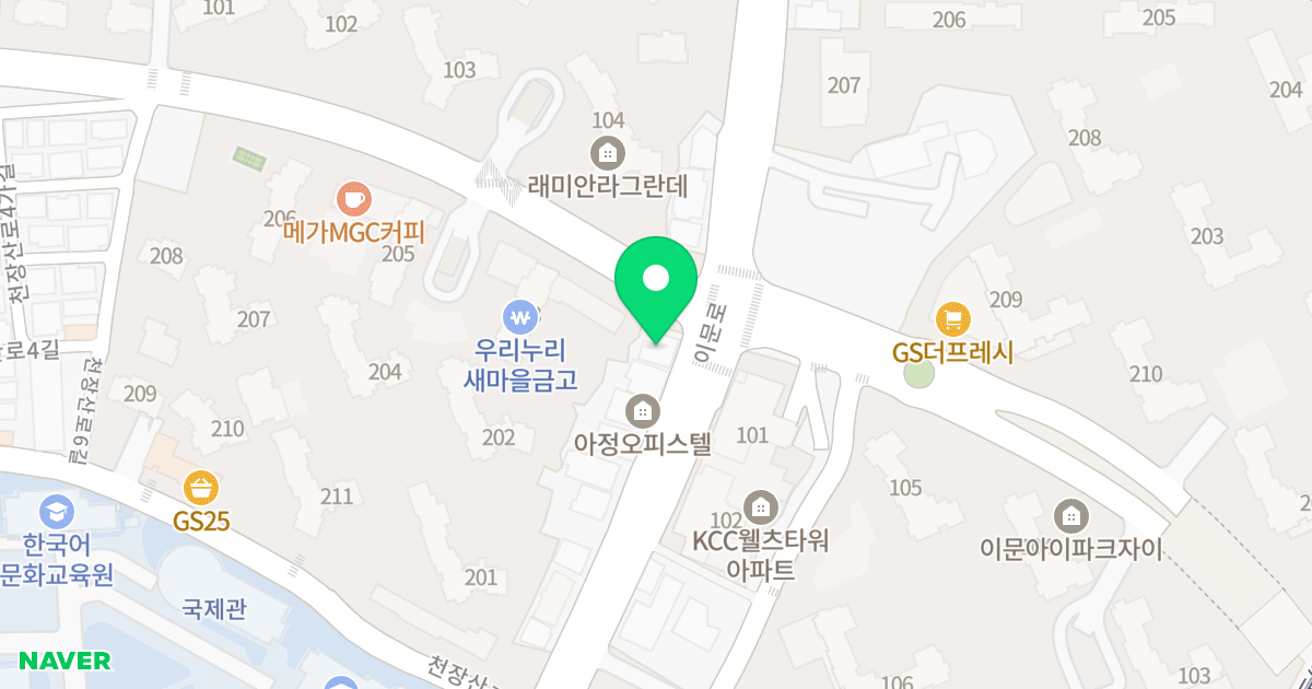 페몬트오피스텔 위치 지도 - 서울특별시 동대문구 이문로 139