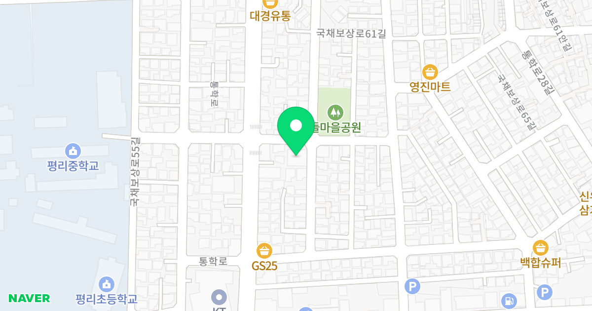 다인하이빌 위치 지도 - 대구광역시 서구 통학로28길 5-47
