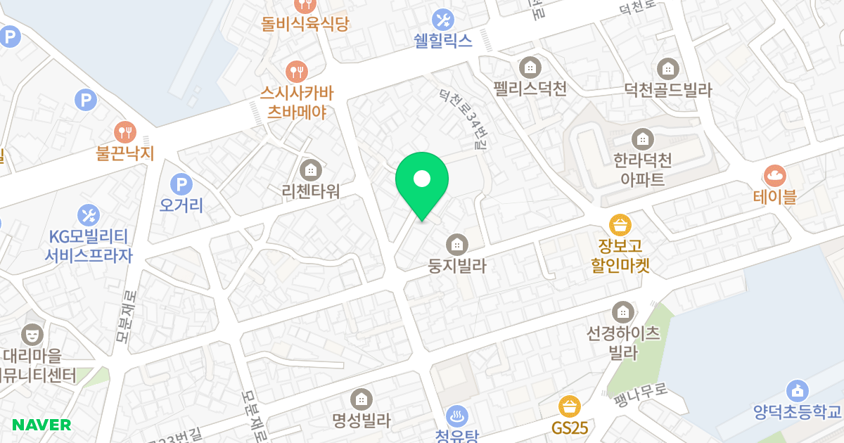 광민리치빌1 위치 지도 - 부산광역시 북구 덕천로28번가길 8