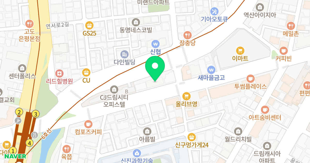 거장메카 위치 지도 - 서울특별시 은평구 은평로 95