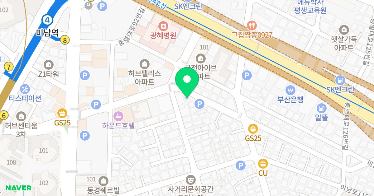 미남빌리지 위치 지도 - 부산광역시 동래구 미남로132번길 38
