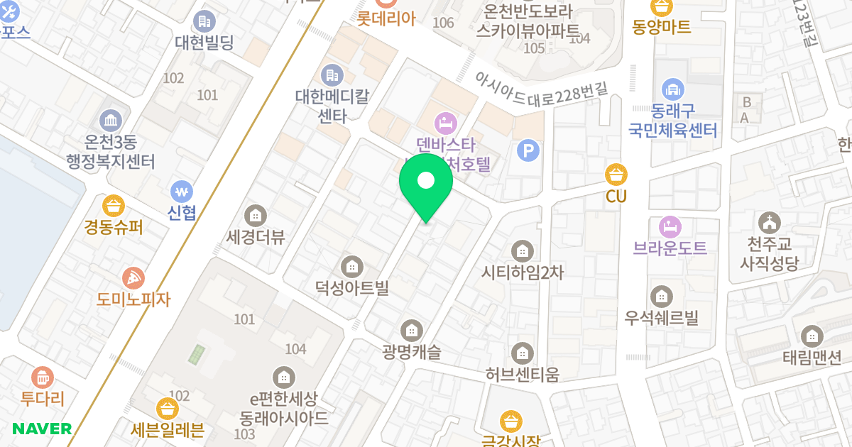 노블하우스 위치 지도 - 부산광역시 동래구 여고북로23번길 42