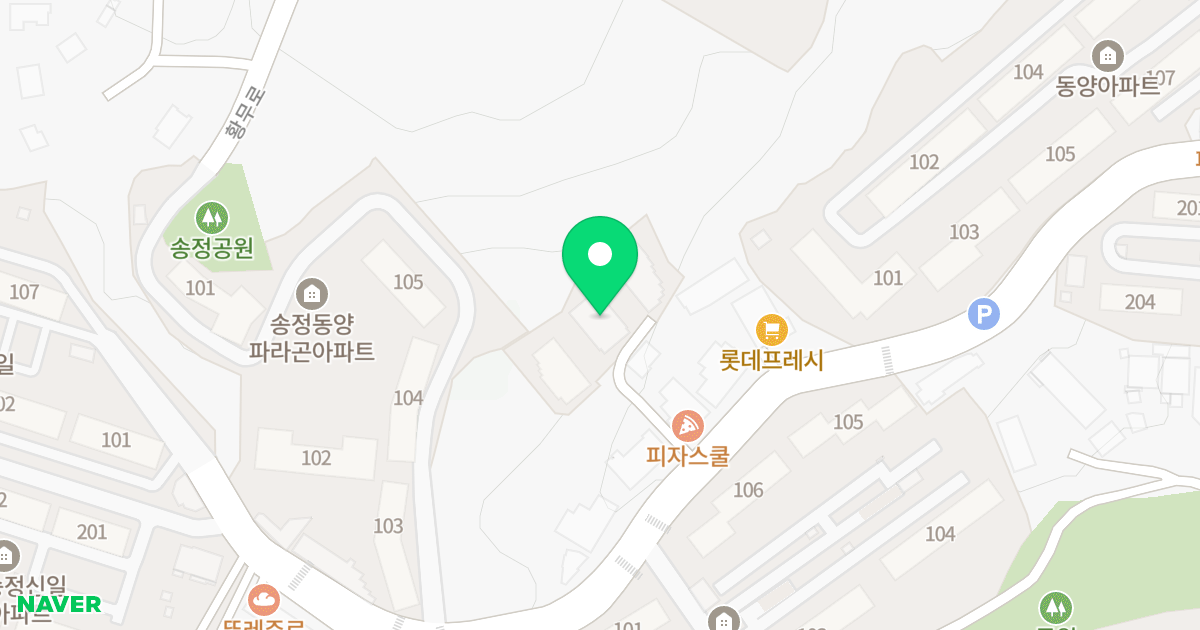 송정더샵퍼스트 2동 위치 지도 - 경기도 이천시 증신로291번길 96-1