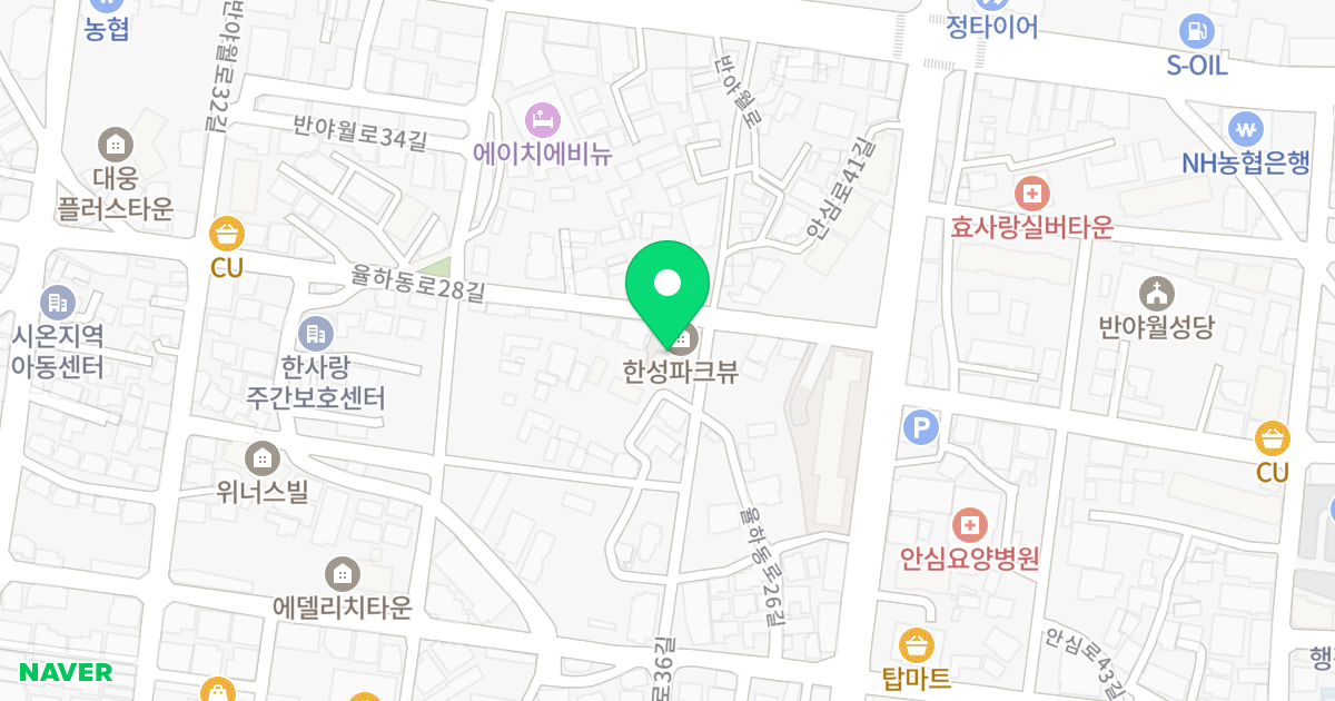 한성파크뷰 위치 지도 - 대구광역시 동구 율하동로28길 48