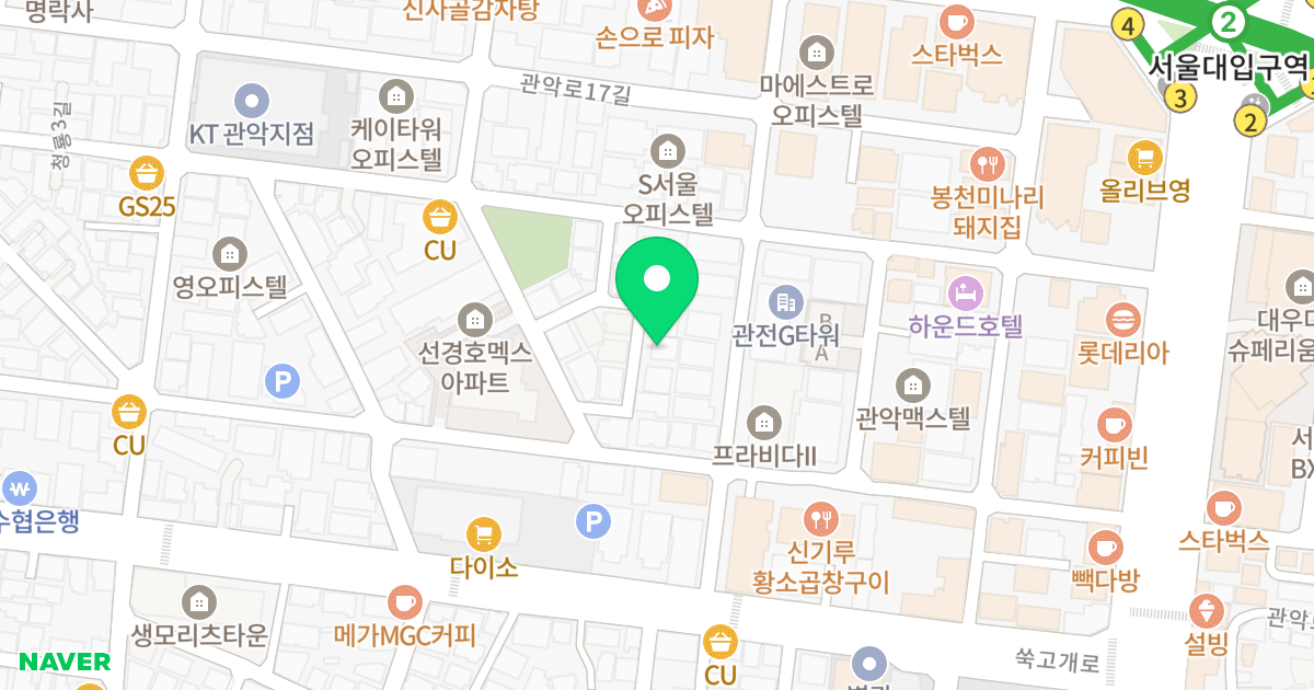 (877-13) 위치 지도 - 서울특별시 관악구 관악로15길 47-15