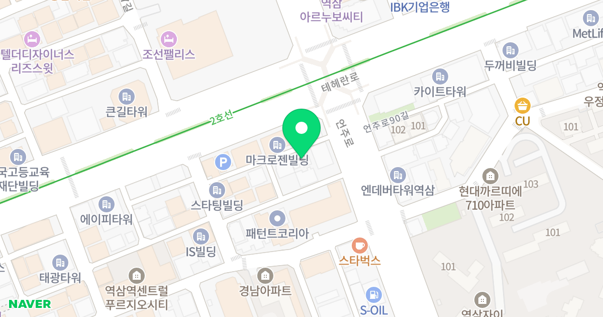 더 플레이스 강남 위치 지도 - 서울특별시 강남구 언주로89길 5