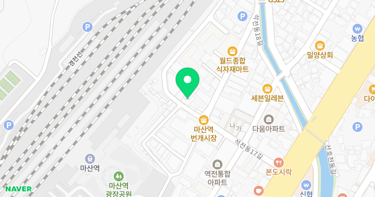 (221-19) 위치 지도 - 경상남도 창원시 마산회원구 석전동17길 36