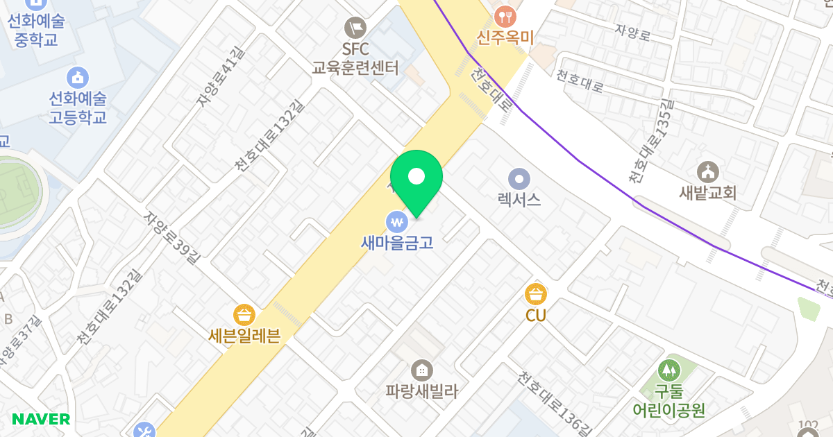 (71-5) 위치 지도 - 서울특별시 광진구 자양로 260