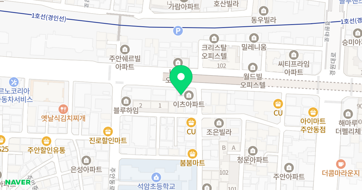 이츠 위치 지도 - 인천광역시 미추홀구  4