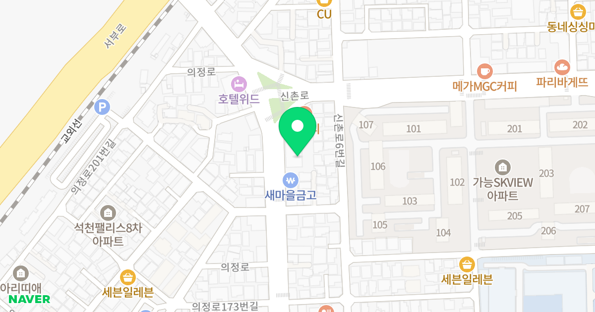 아산 파크뷰 위치 지도 - 경기도 의정부시 의정로 188