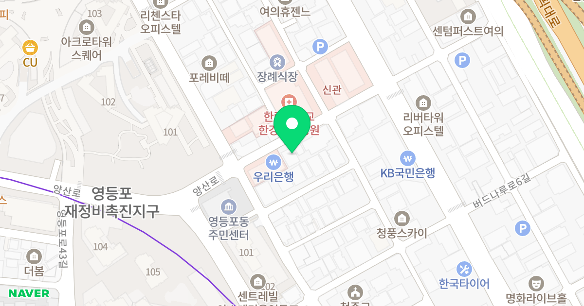 영등포 오피스텔 위치 지도 - 서울특별시 영등포구 버드나루로7길 11