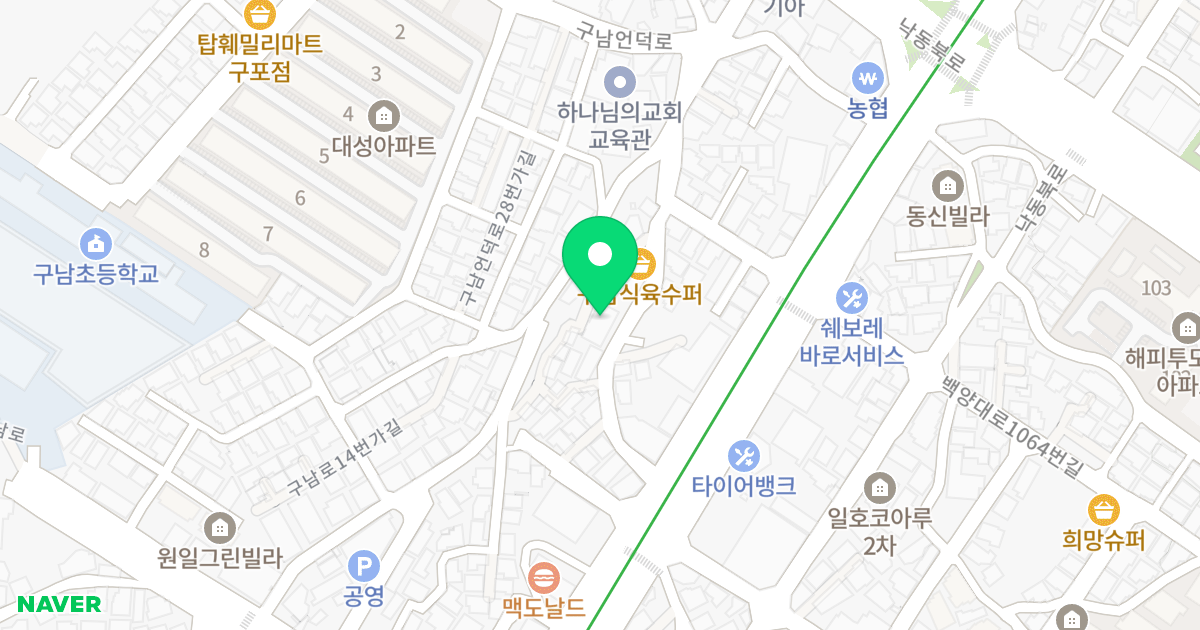 성우리치빌 위치 지도 - 부산광역시 북구 백양대로1051번길 17