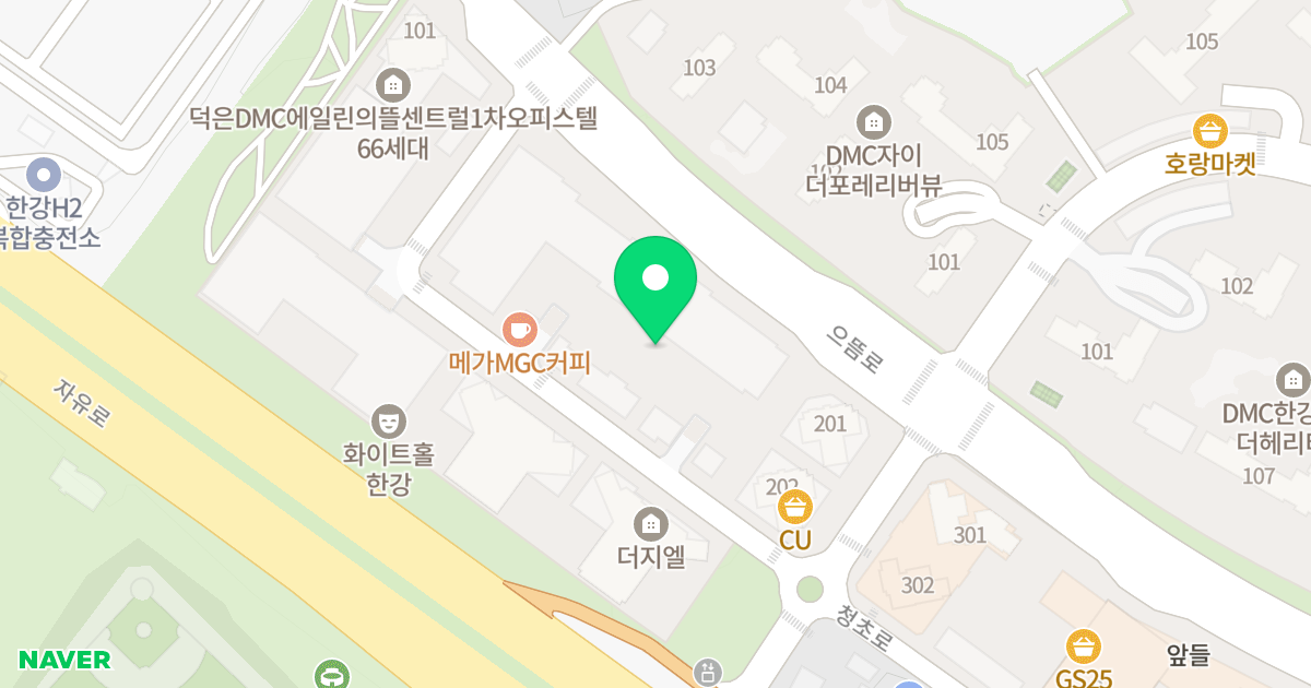 덕은 DMC 위치 지도 - 경기도 고양시 덕양구 청초로 19