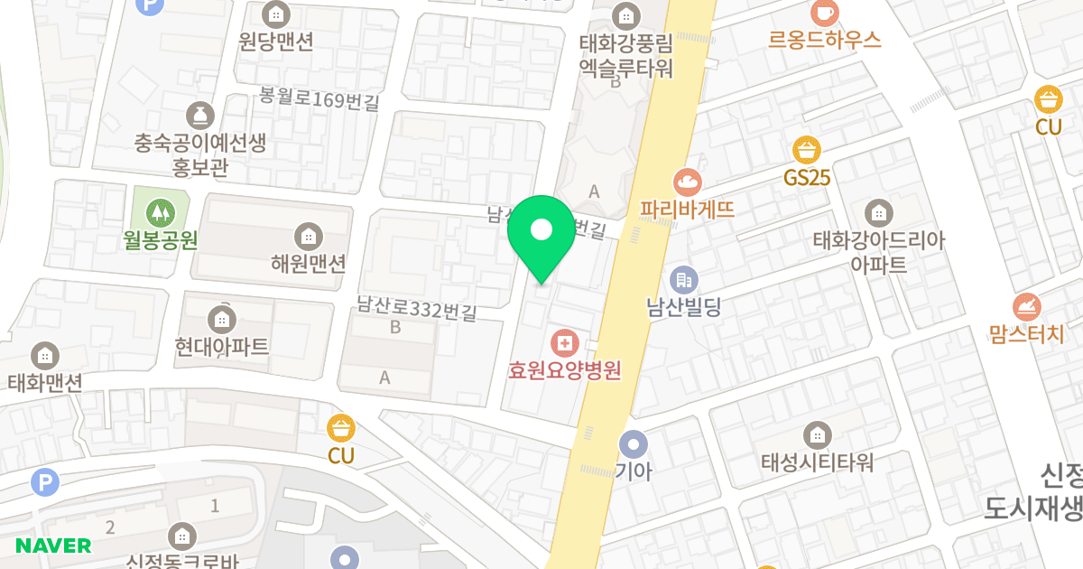 예뜰애 위치 지도 - 울산광역시 남구