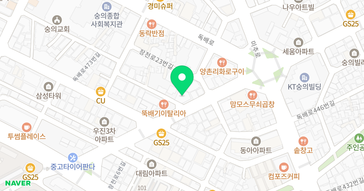 라비에벨 위치 지도 - 인천광역시 미추홀구 장천로 21-1