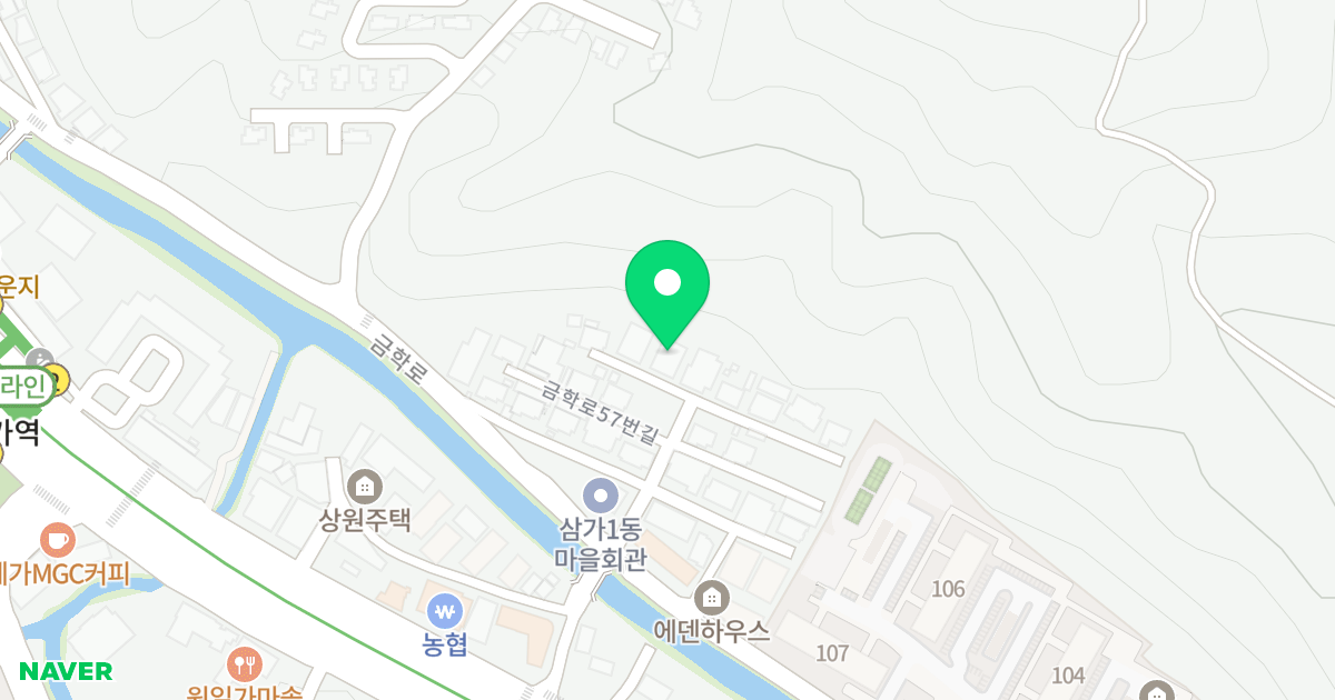 (216-2) 위치 지도 - 경기도 용인시 처인구 금학로57번길 7-2
