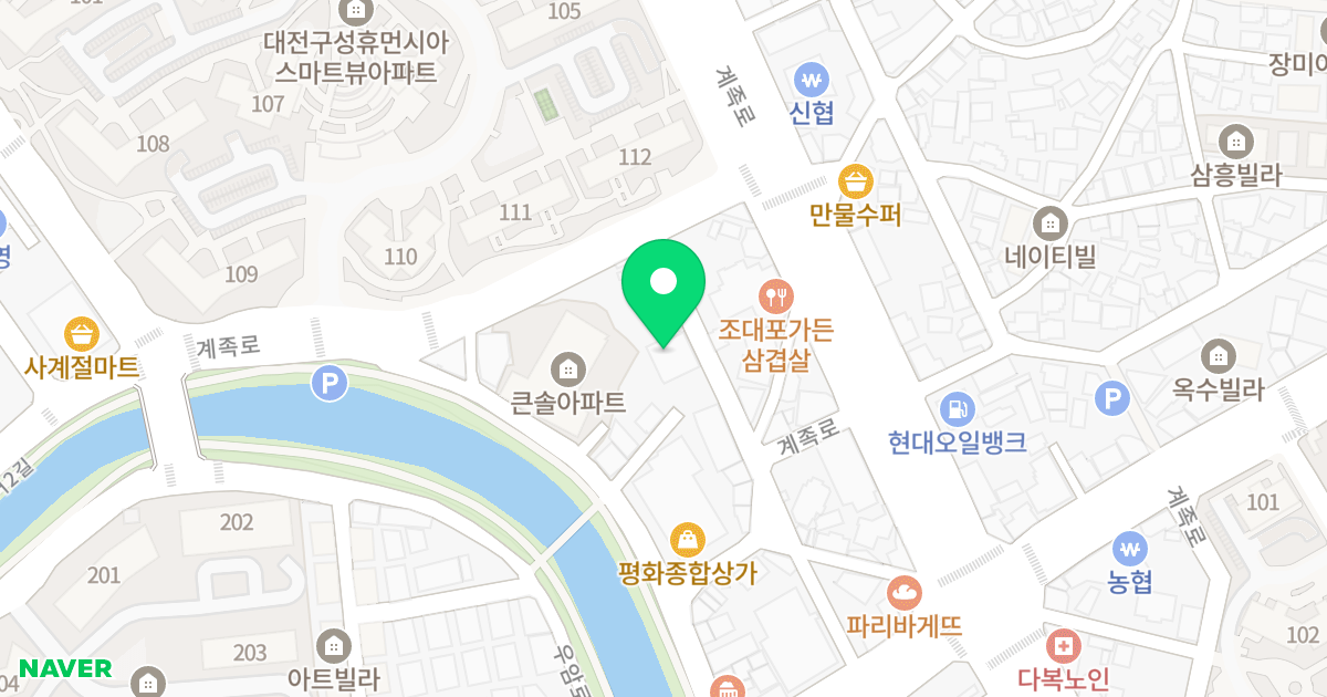 (158-1) 위치 지도 - 대전광역시 동구 우암로 159-31