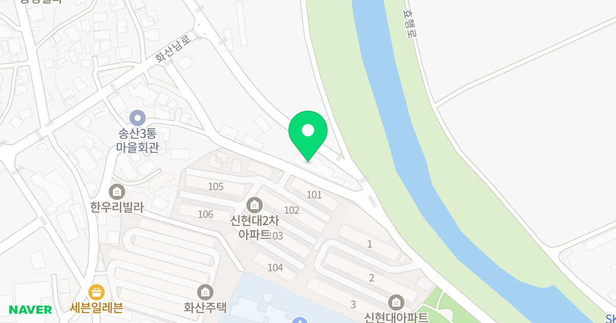 1동 위치 지도 - 경기도 화성시 효행로853번길 31-8