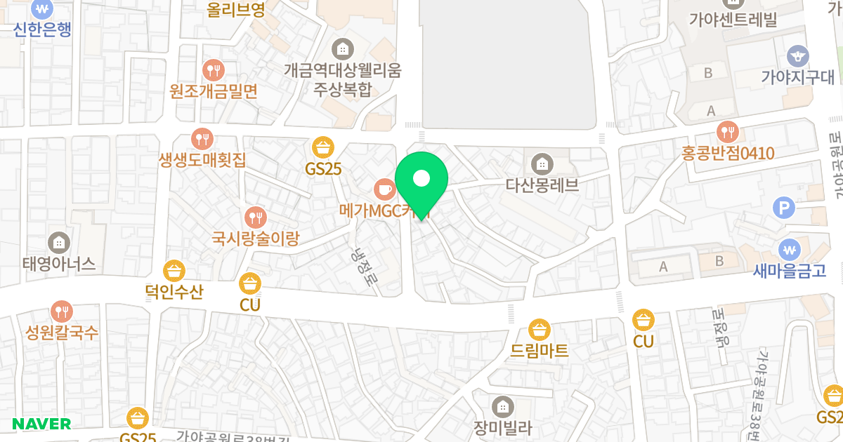 카멜리아오피스텔 위치 지도 - 부산광역시 부산진구 가야대로498번길 33