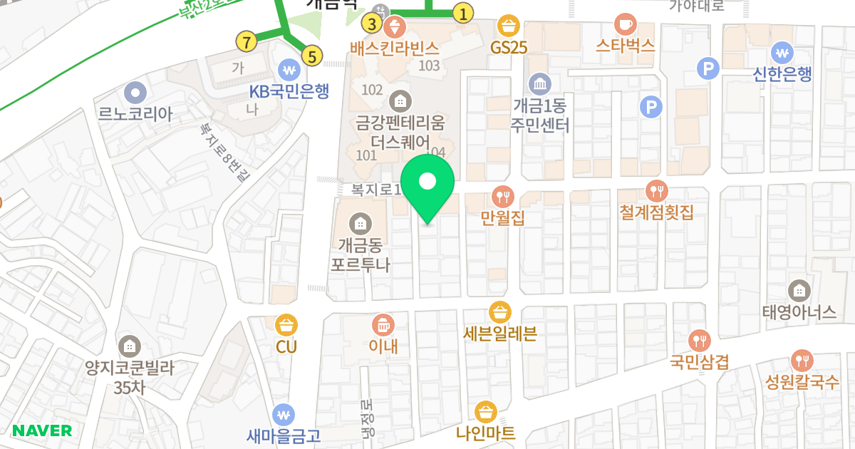 (177-339) 위치 지도 - 부산광역시 부산진구 복지로13번길 12-5