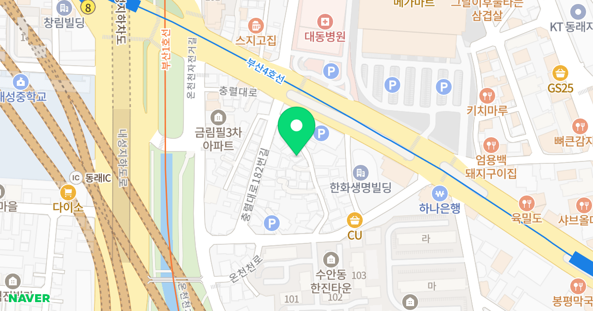 센텀빌 I 위치 지도 - 부산광역시 동래구 충렬대로182번가길 10