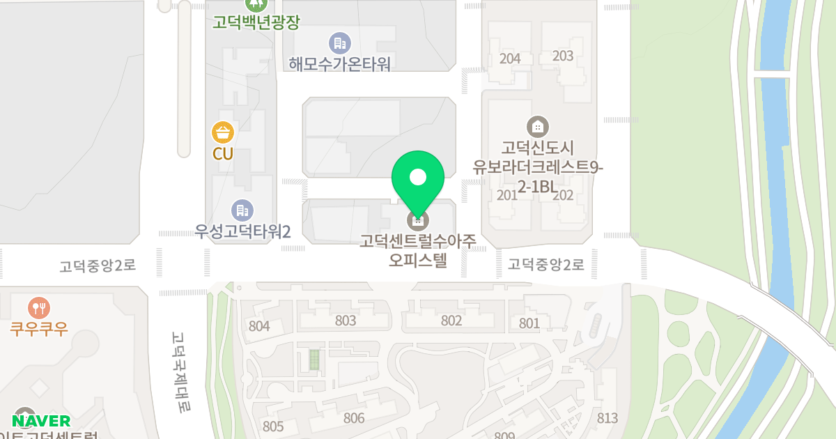 수아주 위치 지도 - 경기도 평택시 고덕중앙2로 83