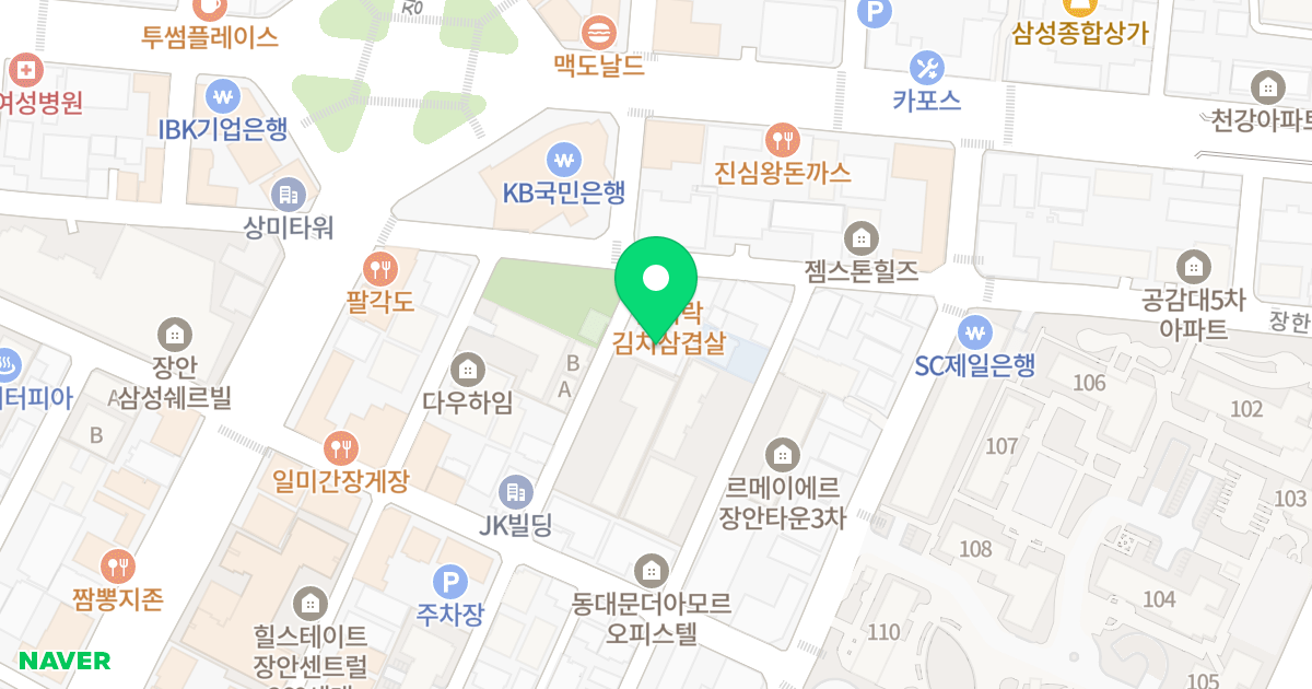 주빌리11차 위치 지도 - 서울특별시 동대문구 장한로26나길 7